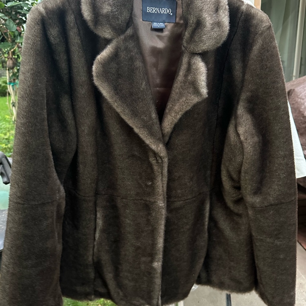 Bernardo Women's Dark Brown Teddy Jacket